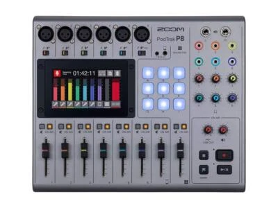 ZOOM PodTrak P8 The Ultimate Workstation for Podcasters Multi-Track Recorder New - Image 1 of 4
