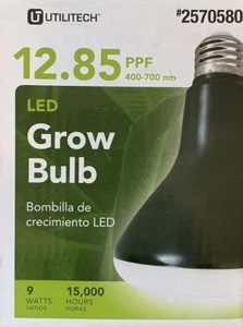 Utilitech 60-Watt BR30 Full Spectrum LED Grow Light w/ Standard Medium Base - Picture 1 of 1