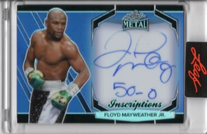 Leaf Metal Sports Heroes Floyd Mayweather Jr 2025 automático #49/100 *inscripciones* - Imagen 1 de 2