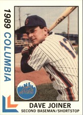 1989 Columbia Mets Best #8 Dave Joiner - NM-MT