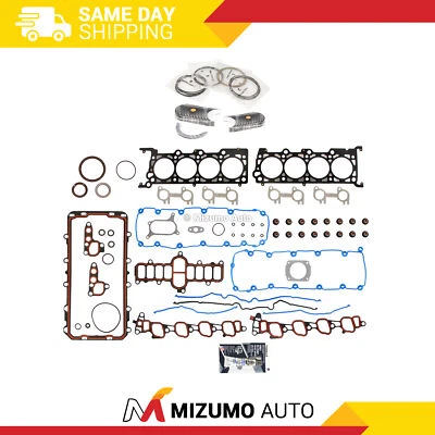 Full Gasket Set Bearings Rings Fit 97 Ford E150 E250 E350 Econoline F150 5.4L - Image 1 of 4