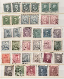 Czechoslovakia, OLD , PERSONALITIES, USED, ALL DIFFERENT, PAIRS, 35 STAMPS - Picture 1 of 1