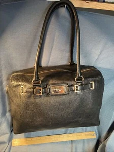 Michael Kors Extra Lg. Schwarze Leder Schultertasche gebraucht - Bild 1 von 10