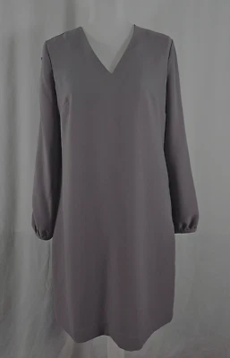 New Banana Republic Womens Dress Gray Shift Long Sleeves Polyester 6 - Image 1 of 4