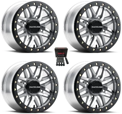 Raceline Ryno Beadlock UTV Wheels Machined 15x7/15x10 Polaris RZR 1000 XP (4) Foto 1 de 4