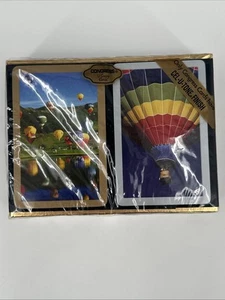 Sealed New Congress Playing Cards Hot Air Balloon Rally - 2 Decks Cel-U-Tone - Picture 1 of 13