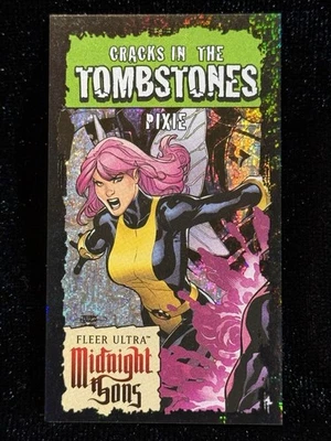2023 Fleer Ultra Midnight Sons Cracks In The Tombstones Pixie BLACK /5 Mini - Image 1 of 2