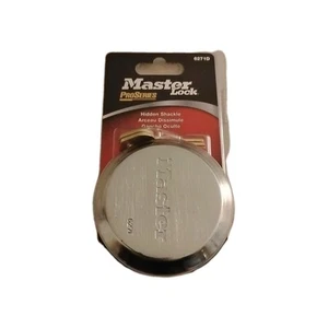MASTER LOCK PRO SERIES HIDDEN SHACKLE Padlock w/2 Keys #6271D NEW SEALED PACK - Picture 1 of 6
