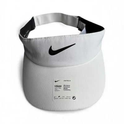 NEW Nike Dri-FIT Arobill White Visor One Size Golf Tennis - Image 1 of 4