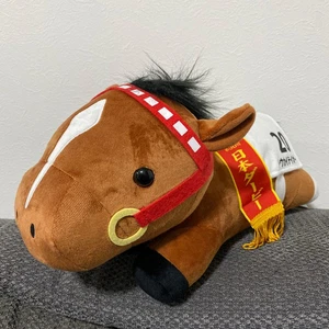 Juguete de peluche Tokai Teio mullido acostado GRANDE colección pura sangre caballo SKJ carreras - Imagen 1 de 11