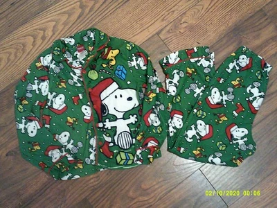 Juego de pijamas de Navidad Peanuts 2 piezas para niños Snoopy Foto 1 de 4