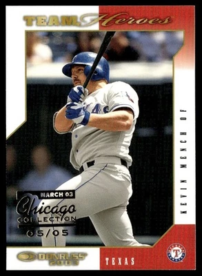 2003 Donruss Team Heroes Chicago Collection Kevin Mench 5/5 #521 - Image 1 of 2