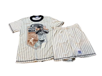 DE COLECCIÓN 90s y2k Chicago White Sox Comiskey Park PJ Set 8-10 niños béisbol MLB Foto 1 de 4