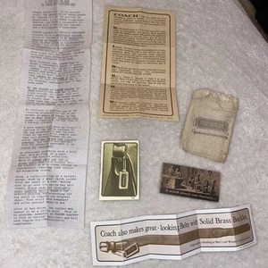 Coach NYC Vintage Paperwork Mini Catalog Care Instructions 80’s - Picture 1 of 14