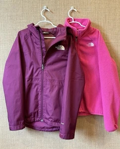 North Face Girls Boysenberry Vortex Triclimate Waterproof Jacket Size M (10) - Picture 1 of 6