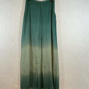 Love 21 Vintage Long Ombre Green Sheer Lined Skirt Size Medium Festival - Bild 1 von 8