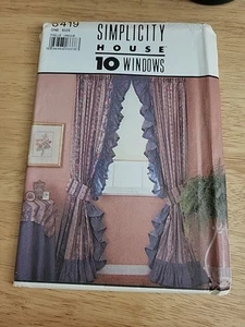 Simplicity 8419 Curtian Patterns 10 Styles FF UC - Bild 1 von 2