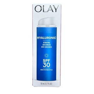 Olay Hyaluronic Hydrating Moisturizer With Sunscreen SPF 30 1.7oz Exp 01/26 - Picture 1 of 2