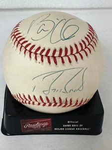 Barry Bonds & Bobby Bonilla Signed Auto Official National League Baseball Jsa - Picture 1 of 9
