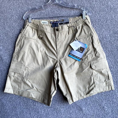 Shorts de trabalho feminino 5.11 tático tamanho 12 cáqui poliéster taclite - Imagem 1 de 4