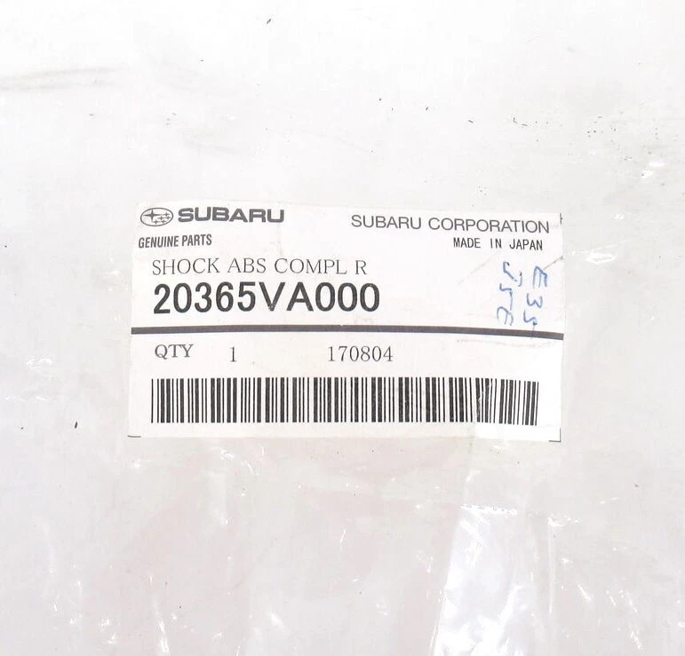 Amortiguador de puntal de suspensión trasera genuino OEM Subaru 20365VA000 Foto 1 de 4