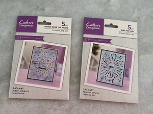 Crafters Companion Paper Crafting Set "Shoot Over The Moon" & "Just For You" New - Picture 1 of 4