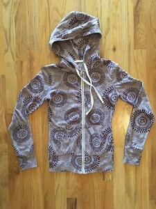 Aeropostale Junior's XS Drawstring Jacket Purple Light Hooded Zip Up - Picture 1 of 5