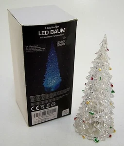 LED Baum leuchtend mit sanftem Farbwechsel Acryl Höhe ca. 17 cm - Bild 1 von 6