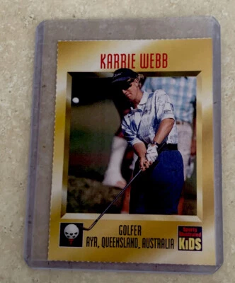 Karrie Webb Rookie 1996 Sports Illustrated SI para niños #481 Golf LPGA Legend casi nuevo+ Foto 1 de 4