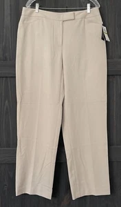 Pantaloni da donna beige Rafaella taglia 14 marrone chiaro doppio elasticizzato - Foto 1 di 6