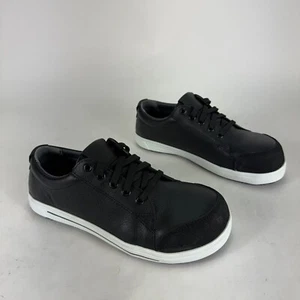 BIRKENSTOCK QS 500 BLACK MICROFIBER SAFETY SHOES Size 38 L7M5 - Picture 1 of 6