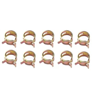 ID 0.7" inch Spring Clips Fuel Silicone Vacuum Hose Clamps Kit 17mm 10PCS - Bild 1 von 5