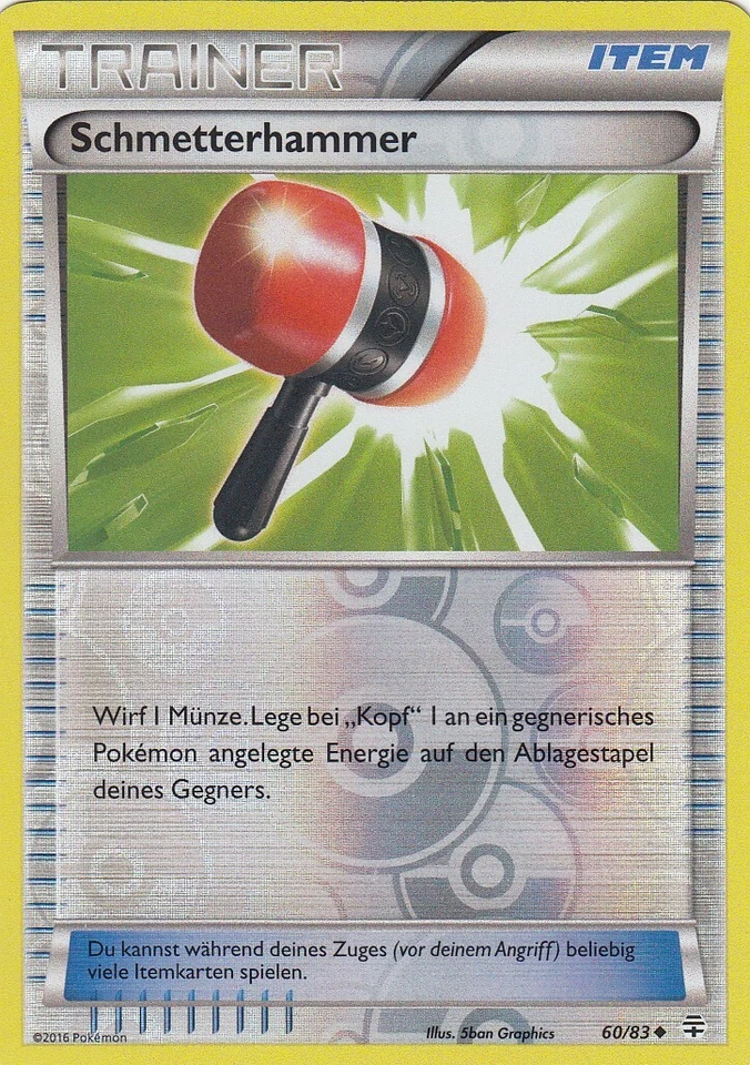 pokemon 060/83 Trainer - Schmetterhammer - Generationen - Reverse Holo - Bild 1 von 1