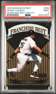 HOF Frank Thomas PSA 9 MINT 1999 Bowman's Best Franchise Best-Mach I FB8 DIE-CUT - Picture 1 of 7