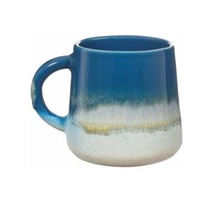 Neu Sass & Belle Mojave Glasur Ozeanblau Reaktive Glasur gesprenkelt Steinzeug Becher - Bild 1 von 4