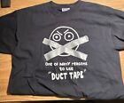 DUCT TAPE black XL t shirt 