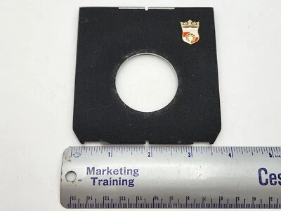 Wista Technika 3 3/4" W x 3 7/8" T 41.6mm Copal #1 Metal Lens Board 96mmx99mm - Image 1 of 4