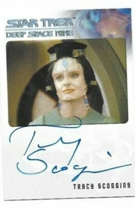 Star Trek Deep Space Nine Heroes & Villains Tracy Scoggins as Rejal  Autograph  - Picture 1 of 2