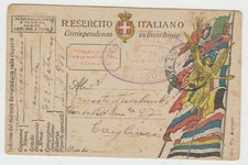 CARTOLINA R. ESERCITO ITALIANO Corrispondenza in Franchigia 1918