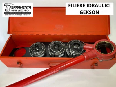 FILIERA PER TUBI FILIERE TUBO IDRAULICI GEKSON 3PZ. IDRAULICO PER FILETTATURA - Immagine 1 di 4