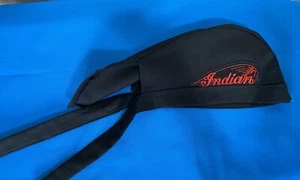 Biker Totenkopf Cap/Doo Rag, handgefertigte Indianer Motorrad Applikation Patch verziert - Bild 1 von 5