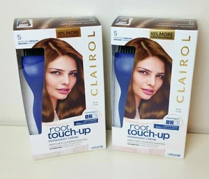Clairol Hair Color ROOT TOUCH UP Number 5 MEDIUM BROWN Shades Lot of 2 Boxes - Picture 1 of 4