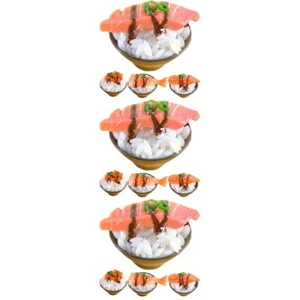 3 PCS Sushi-Modell Kind Lebensmittelmodell Gefälschtes Ausstellungsmodell - Zdjęcie 1 z 12
