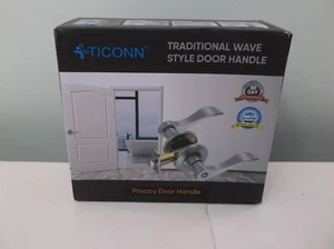 TICONN Traditional Wave Style Reversible Door Lever Handle for Interior NIB - Picture 1 of 3
