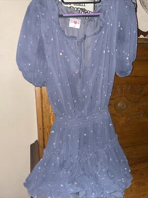 Mini Vestido BUDDY LOVE Ray Cintura Elástica en Brillo Galaxy Talla XS Pequeño Gris Foto 1 de 4