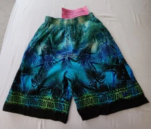 Vintage Speedo Jungle Border Medium Boys Swim Trunks NEW - Picture 1 of 3
