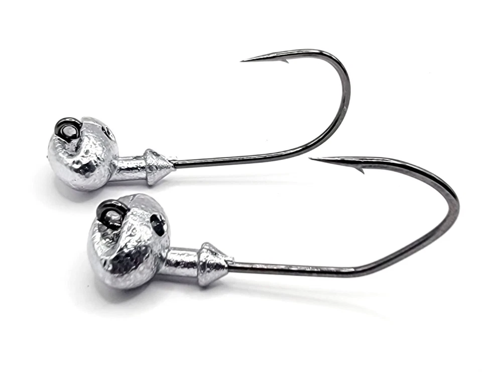 Plantilla de pesca de lubina empotrada de fútbol americano sin malezas sin pintar victoria o gancho mostaza nueva Foto 1 de 1