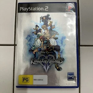 Kingdom Hearts II - Sony Playstation 2 (PS2) Black Label COMPLETE /w MANUAL [VG] - Picture 1 of 6