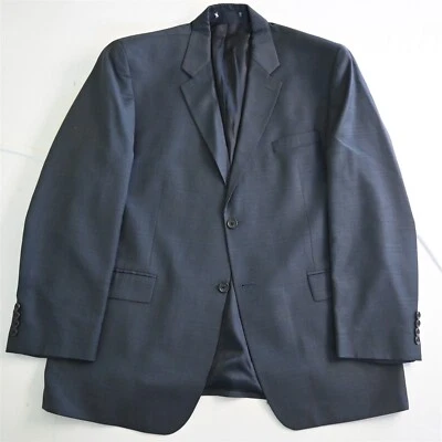 Vtg Ralph Lauren Blue Label 46R Blue Check 100% Wool Blazer Jacket Sport Coat - Image 1 of 4