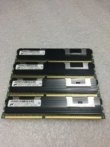 LOT OF 4 MICRON MT36JSZF1G72PZ-1G4D1AD 8GB 2RX4 PC3L-10600R ECC DIMM 32GB  - Picture 1 of 4